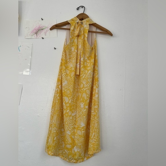 High Neck Floral Mini Dress with a tie around the back if the Neck - Picture 2 of 3